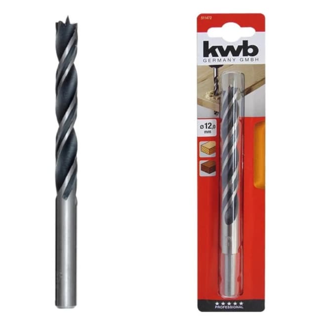 Broca 3 Puntas Para Madera W Max 12.0 mm - Materiales de Construcción Jurmaq Molina