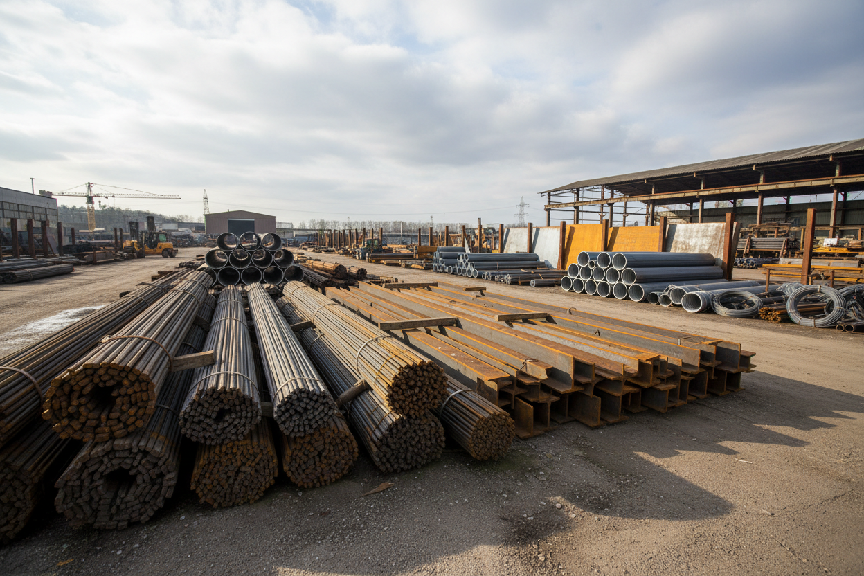 no, una imagen de una barraca de fierros osea del material