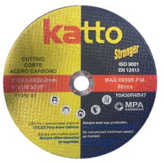 Disco De Corte 9" 3 mm (Katto) - Materiales de Construcción Jurmaq Molina