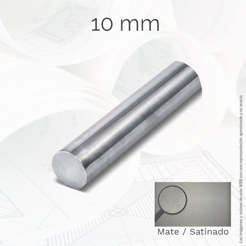 Perfil Redondo Macizo 10 mm X 6 mt - Materiales de Construcción Jurmaq Molina