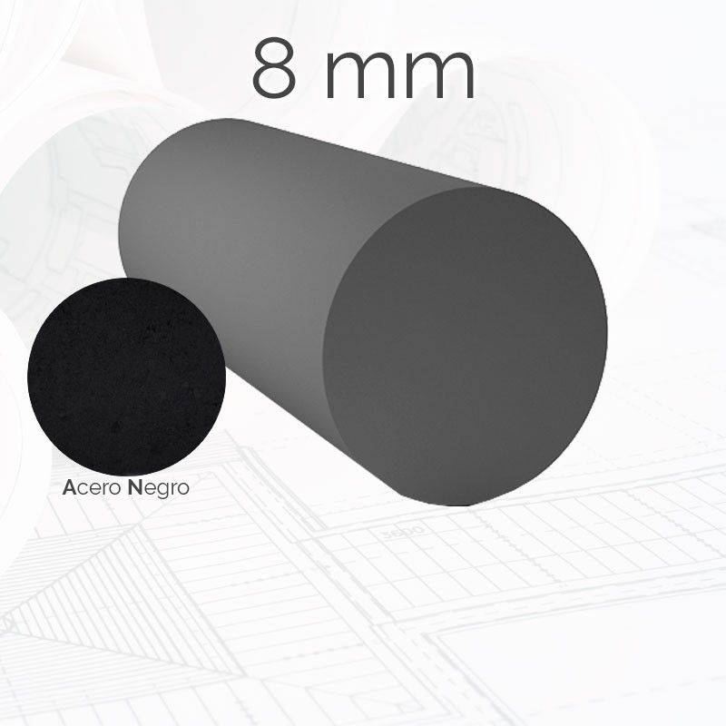 Perfil Redondo Macizo 8 mm X6 Metro - Materiales de Construcción Jurmaq Molina