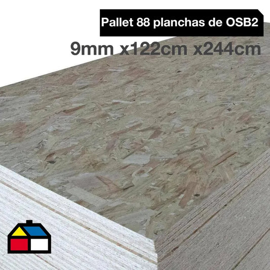 Osb 9 mm 122x244 Ultu Casa - Materiales de Construcción Jurmaq Molina