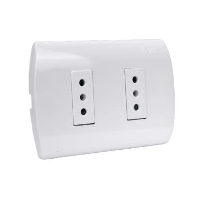 Toma Corriente Hembra Doble Blanco Mec - Materiales de Construcción Jurmaq Molina