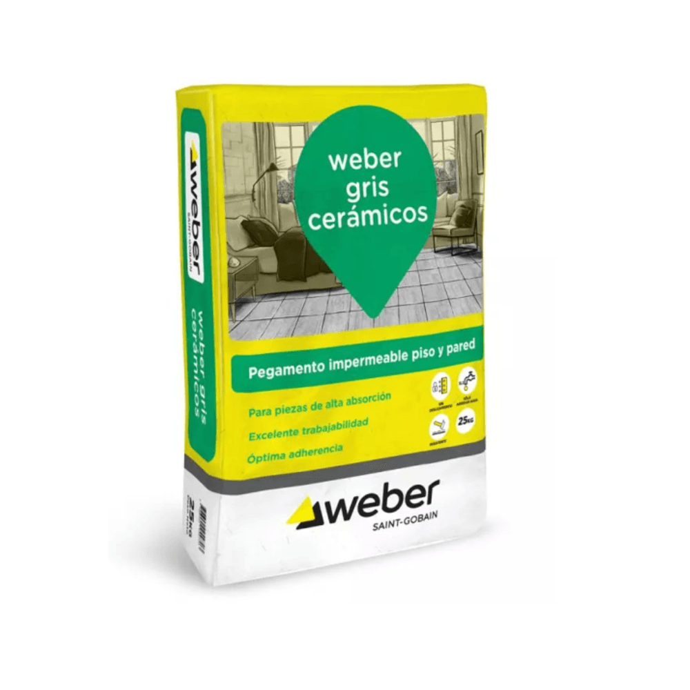 Weber Adhesivo Ceramico (25 kg) - Materiales de Construcción Jurmaq Molina